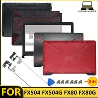 NEW For TUF Gaming FX504 FX504G FX504GD FX80 FX80G Black Laptop LCD Back Cover Front Bezel Palmrest Bottom Case Keyboard Hinges