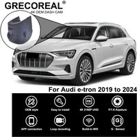 GRECOREAL 4K Dashcam Vorne und Hinten WiFi Auto Dual-Dashcam Einfache Installation Plug & Play Kompatibel mit Audi E-Tron Etron GT 50 55