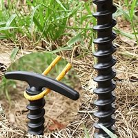 20Pcs Tent Ground Nails Windproof Spiral Tent Stakes Durable Lightweight Easy To Use for Camping and Outdoor Adventures For
