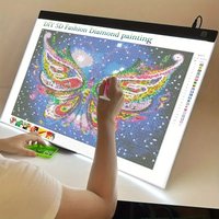 A3 – podkładka do rysowania z diodami LED, trzy poziomy regulacji jasności, animowane oświetlenie LED, idealna do malowania, jako prezent edukacyjny, z regulowanym oświetleniem, notatnik do zajęć