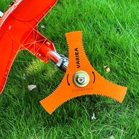 Manganese Steel Lawn Mower Cutter Three Teeth Imported Three Teeth Cutter Steel Quenching Manganese Steel Cutter Grass Cutting