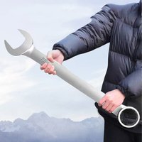 Large Dual-Purpose Wrench Double Headed Plum Blossom Opening Dumb Wrench Car Self-Defense Wrench 42 43 46 50 55 60