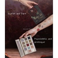 Judydoll Halloween Limited Edition Rose Codex" 15-color Eyeshadow Book Matte Earth Color Shimmer Eye Makeup Eye Glitter