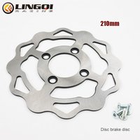 LINGQI Motorcycle 210mm Front Rear Brake Disc Disk Rotor Stainless Steel Brake Discs For Most Pit Dirt Bike