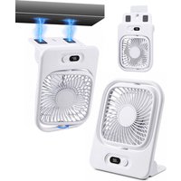 Hipacool Mganetic Fan for Cruise Ship 3000mAh Rechargeable Battery Cooling Fan fro Wall & Desktop Foldable & 360° Adjustable