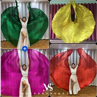 Adult Belly Dance Performance Wings Multi Colors 360 Degree Dance Props Wing for Dancer Carnival Accessories