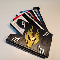 New Expandable Card Holder Kamen Rider Ryuki Ryuga Foldable ID Badge Case for Kids Card Storage Anime Collection Gift Toy