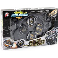 Black Limited Color Gyro 4PCS Spinning Top Toys Set