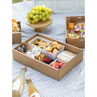 2Pcs Fried Chicken Paper Box Disposable Afternoon Tea Picnic Box Picnic Food Container Birthday Party Supplies