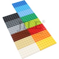 15pcs Moc 3035 Small Base Short Plate 4x8 DIY Creative Enlighten Building Blocks Bricks Compatible with Assembles Kids Toys