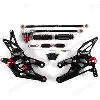 Einstellbare Fußstützen für Honda CBR600RR 2003 2004 2005 2006, CBR 600RR Motorrad Fußstütze Peg Pedal Fußrastenanlage CBR1000RR