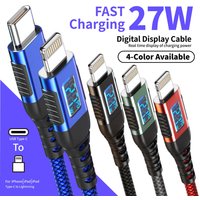 USB Cable For iPhone 14 13 12 11 pro max iPhone USB Cable Fast Charging For iPhone X XR 8 USB Type C to lightning Cable