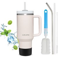 40oz Stainless Steel Thermal Mug Large Capacity Insulated Coffee Cup Office Home Water Bottle Travel Car Tumbler Outdoor Sports