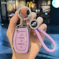 3 Buttons Smart Remote Fobs Cover For Hyundai ix35 i40 i20 i10 Tucson Elantra Creta Sonata Ioniq Accent Creata TPU Car Key Case