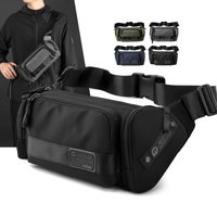 Herren Hüfttasche Crossbody Schultertasche mit Mehreren Taschen für Outdoor-Sport, Reisen und Wandern aus Nylon