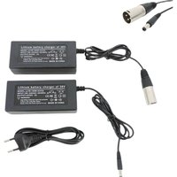 AliExpress QvvCev 36V Charger 42V 2A Electric Bike Lithium Battery Charger for 36V Lithium Battery Pack with 3-Pin XLR Socket/Connector