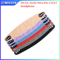 BAOMAND Universal Full Closure Headphone Headband For Arctis Nova Pro 1/3/5/7 Headpad Zipper Cushion protection Head beam cover