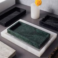 Rectangle Storage Tray Silicone Mold DIY Coaster Making Plaster Resin Concrete Jewelry Plate Casting Molds Jesmonite Home Decor