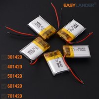 5PCS/Lot 301420 60mAh 401420 90mAh 501420 100mAh 601420 701420 3.7V 130mAh Lithium Polymer LiPo Rechargeable Battery