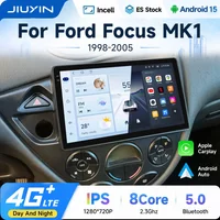 JIUYIN 9" Android 15 Autoradio für Ford Fiesta 1995 - 2001 Focus MK1 1998 - 2005 Multimedia-Video-Headunit Wireless Carplay Audio GPS FM Stereo-Player