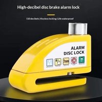 1Pc Alloy Anti-Theft Alarm Disc Brake Lock Waterproof Rustproof Motorcycle Electric Bike Scooter Security Wheel Disk Lock