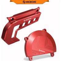 NICECNC Left Motor Cover Guard & Sprocket Cover Chain Guard For Stark Varg EX MX 2024-2025 Electrical Bike Aluminum Accessories