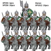 KT1046 SET 10pcs/Koruit Medieval Knights Rohan Uruk-hai Elves Gondor Warrior Dwarf Building Block Toys image 4