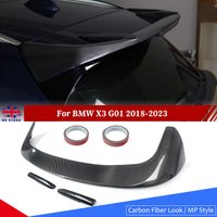 Rear Trunk Roof Upper Window Top Spoiler Wing For BMW X3 G01 G08 F97 X3M 20d 30i SUV 2018~2023 M Performance Style Carbon Fiber Look ABS