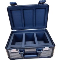 Graded Card Storage Box Portable Cards Holder,3 Slots,Easy to Carry Trading Card Storage Box,with Locks Cards Slab Carrying Case