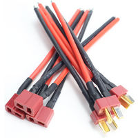 3Pcs / 7Pcs Deans Pigtail Cable T plug Connector Male/Female 10cm 14AWG Soft Silicone Wire for RC hobby Quadcopter Lipo Battery