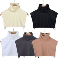 Fashion Scarves Wraps Fake Collar Double-sided Detachable High Collars Clothes Accessories High Elastic False Collar Unisex