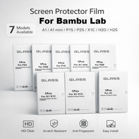 Screen Protector Film for Bambu Lab A1/A1 Mini/P1S/P2S/X1/X1C/H2D/H2S/H2C, HD Clear Anti-Fingerprint Anti-Oil Protective Film