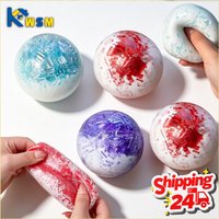 1-20PCS Crushed Ice Cream Soft Squishy Ball Stress Relief Handmade Decor Squeeze Decompression Fidget for Adult