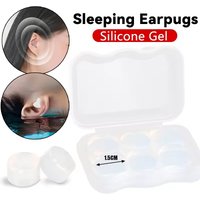 Soft Moldable Silicone Sleep Earplugs Sound Insulation Reusable Noise Reduction Earplug Swimming Waterproof Ear Plugs With Box
