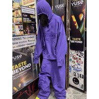2026 Anonymous Club Purple loose hoodie sports sweatpants wide leg YVL style pants set KZ1488