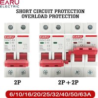 AC MCB Short Circuit Protection Overload Protection Dual Power Manual Conversion Interlock Circuit Breaker Rail Isolation Switch