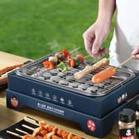 Disposable Grill, Portable Charcoal Grill Barbecue, Grilling Kit for Indoor Outdoor cooking Grill Set for BBQ Picnic Camping