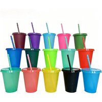 10PCS 475ml Glitter Glitter Sippy Cup Single-layer Glitter Milk Tea Cup Drink Cup Fast Food Restaurant Outdoor Barbecue Utensils