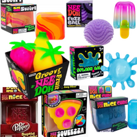 @@Needoh pizza Sensory Fidget Cube Stress Relief Squishy Cube Anti-Anxiety Squeeze Toy For Focus ADHD Population