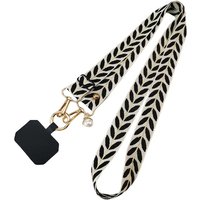 Pearl Pendant Mobile Phone Strap Shoulder Neck Band Metal Buckle Key Chain Rope For Cards Anti-lost Crossbody Universal Lanyard