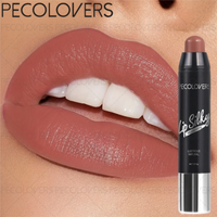 1Pc Moisturizing Lipstick Pen - Long-Lasting Lip Color, Smooth For Daily Wear, Red And Nude, Lip Cosmetic