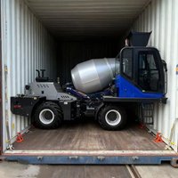 High quality mobile cement concrete mixer truck with self loading automatic loading engine components for sale