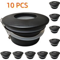 1/10PCS Round Recessed Spotlight IP65 GU10 LED Downlight Ceiling Spotlights Bathroom Waterproof Cast Aluminium Recessed Lights
