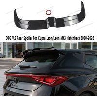 OTG Style V.2 Gloss Black Rear Spoiler For Seat Leon MK4/Cupra Leon FR TSI TDI 4-Door Hatchback 2020-2026 Rear Roof Caps Tuning