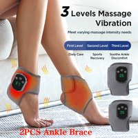 Foot Heat Massager Hot Compress Vibration Massage Ankle Guard Band Carpal Tunnel Hand Foot Protection Tool Ankle Support Brace