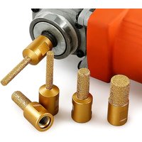 Round Shank Vacuum Brazed Burr Rotary Grinding Head for Angle Grinder, High Efficiency Edges Trimming and Grooving Tool X37F