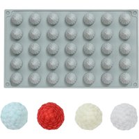 35-Hole Silicone Raspberry Mold, Non-Stick Silicone Mold Can Be Used to Make Raspberry Candies, Nut Mousse, Chocolate, Pudding