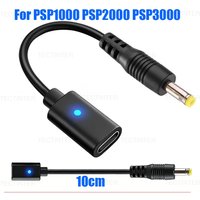 USB C Cable for PSP1000 2000 3000 Console Charging Adapter Type C LED Converter for PSP 3000 Game Console Power Cord Wire
