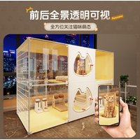 Super Large Free Space Cat Villa Indoor Cat Cage Integrated Litter Box One Room One Hall Style Cat Cabinet Home Pet House