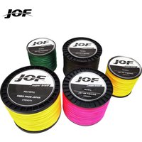 JOF 8X Braided PE Fishing Line Wear-Resistant & Long Casting Fishing Tackle Carp Fishing 300M-1000M 20LB-100LB 0.17MM-0.5MM